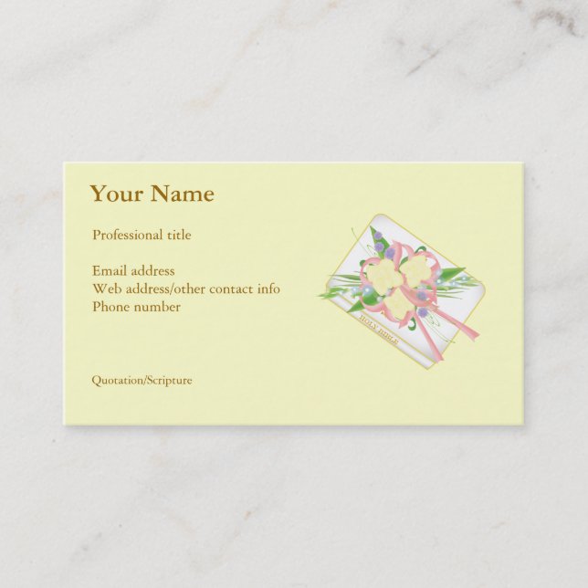 Tarjetas de visita de Officiant de la boda (Anverso)