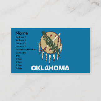 Tarjetas de visita de OKLAHOMA