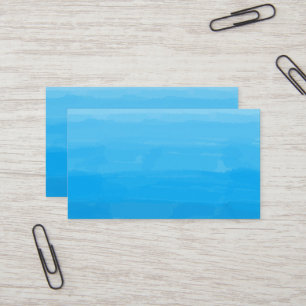 Tarjetas de visita de Ombre del azul de océano