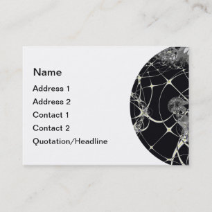 Tarjetas de visita de oro del Web