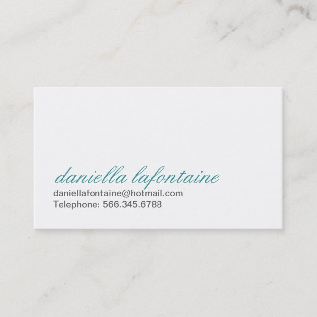 Tarjetas de visita de Paisley (Anverso)