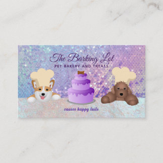 Tarjetas de visita de panadería mascota