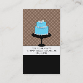 Tarjetas de visita de panadería o de diseño de pas