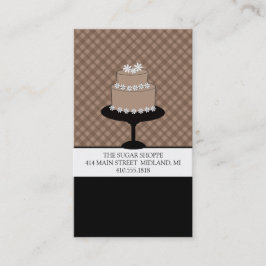 Tarjetas de visita de panadería o de diseño de pas