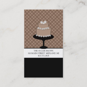 Tarjetas de visita de panadería o de diseño de pas