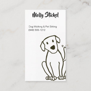 Tarjetas de visita de paseo o Mascota