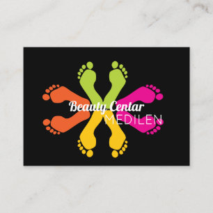 Tarjetas de visita de pedicura y manicura