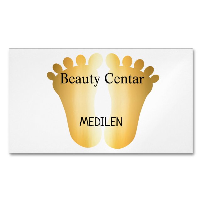 Tarjetas de visita de pedicura y manicura (Anverso)