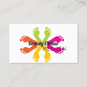 Tarjetas de visita de pedicura y manicura