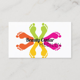 Tarjetas de visita de pedicura y manicura