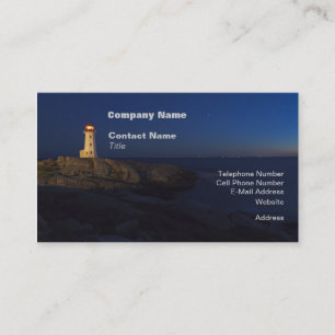 Tarjetas de visita de Peggy's Cove Lighthouse