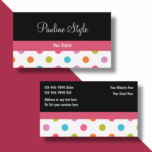 Tarjetas de visita de peluquería (Subido por el creador)