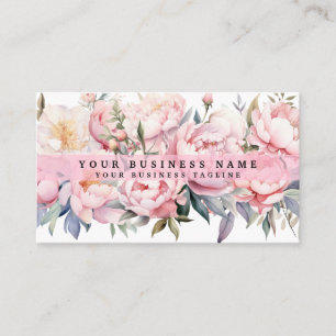 Tarjetas de visita de Peonies Peony Flowers