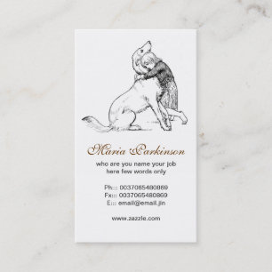 Tarjetas de visita de perros mascotas y amistades