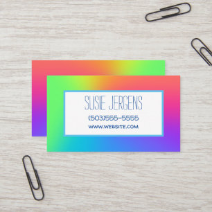 Tarjetas de visita de Personalizable con gradiente