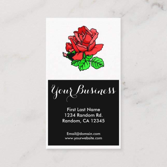 Tarjetas de visita de personalizable con tatuaje d (Anverso)