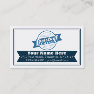 Tarjetas de visita de Personalizable de entrenador