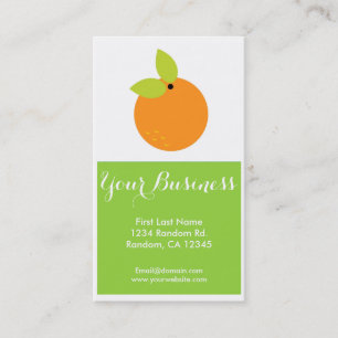 Tarjetas de visita de personalizable de fruta nara