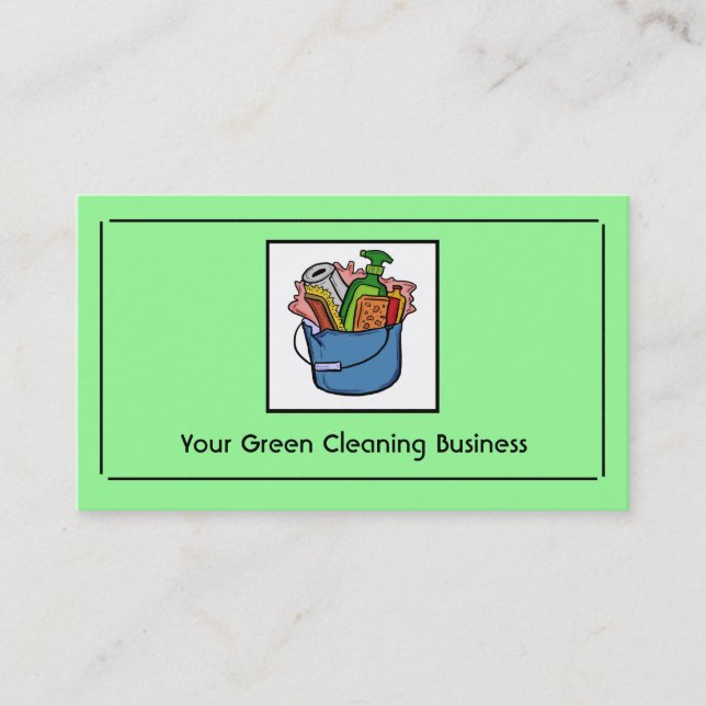 Tarjetas de visita de personalizable de limpieza v (Anverso)