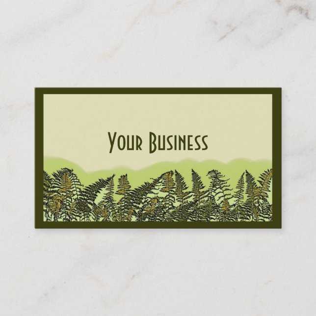 Tarjetas de visita de personalizable de plantas de (Anverso)