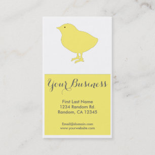 Tarjetas de visita de personalizable de pollo amar