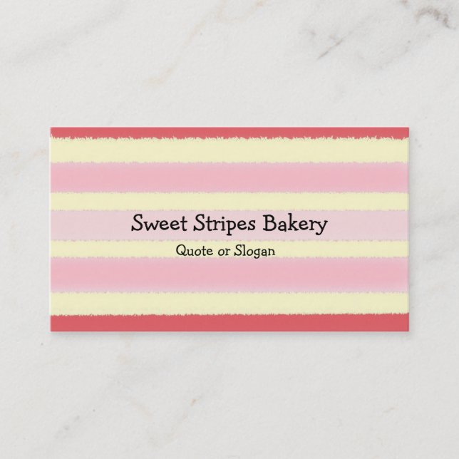 Tarjetas de visita de personalizable de rebanada d (Anverso)