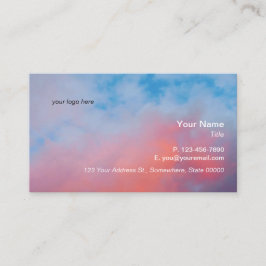 Tarjetas de visita de Personalizable de Sky The Li