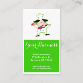 Tarjetas de visita de personalizable del chef de l