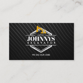 Tarjetas de visita de personalizable Excavator