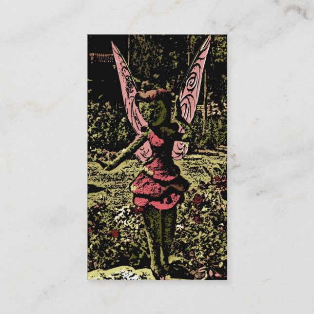 Tarjetas de visita de personalizable místico rosa (Anverso)