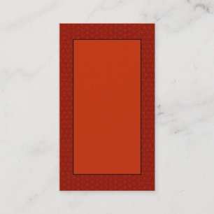 Tarjetas de visita de Personalizable rojo clásico