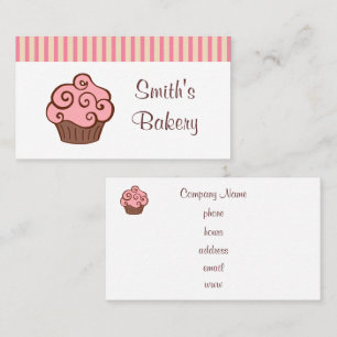 Tarjetas de visita de personalizado Cupakes