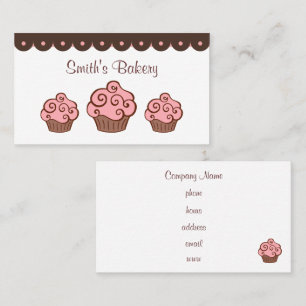 Tarjetas de visita de personalizado Cupakes