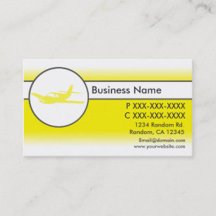 Tarjetas de visita de personalizado de avión amari