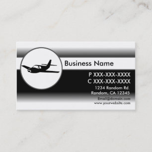 Tarjetas de visita de personalizado de avión con d