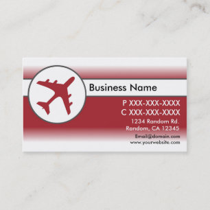 Tarjetas de visita de personalizado de avión con d