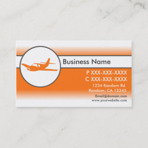 tarjetas de visita de personalizado de avión naran