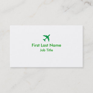 Tarjetas de visita de personalizado de avión simpl