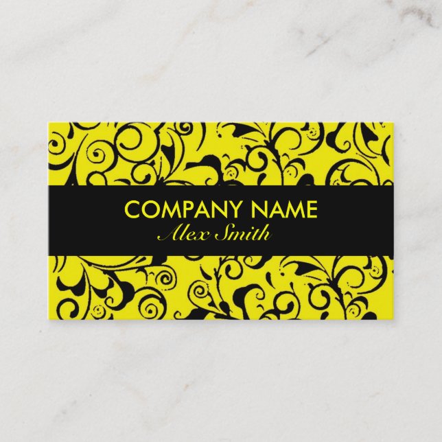 Tarjetas de visita de personalizado de damasco neg (Anverso)