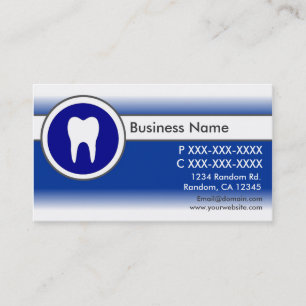 Tarjetas de visita de personalizado de dentista de