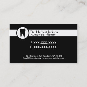 Tarjetas de visita de personalizado de dentista si