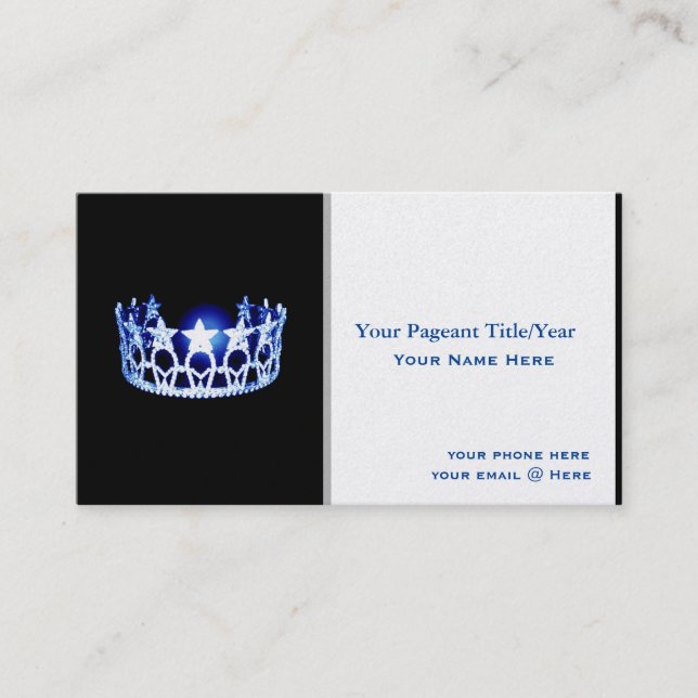 Tarjetas de visita de Personalizado de la corona a (Anverso)