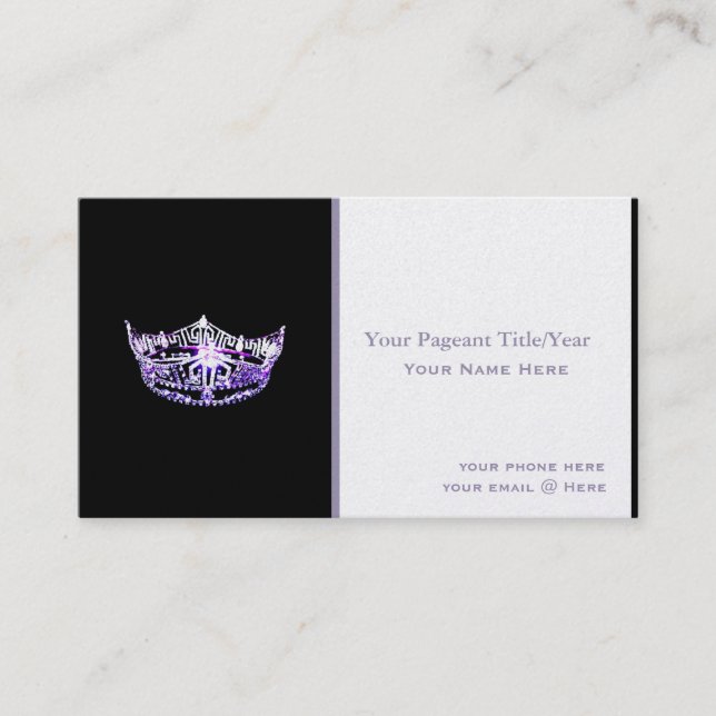 Tarjetas de visita de Personalizado de la Corona a (Anverso)