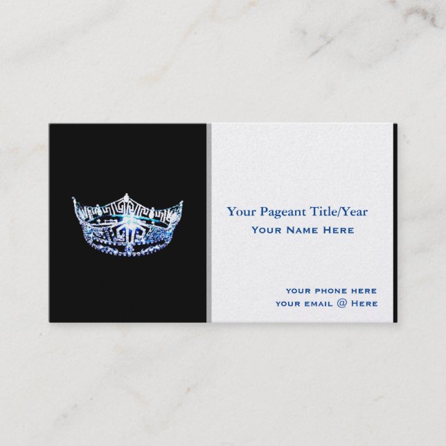 Tarjetas de visita de Personalizado de la Corona a (Anverso)