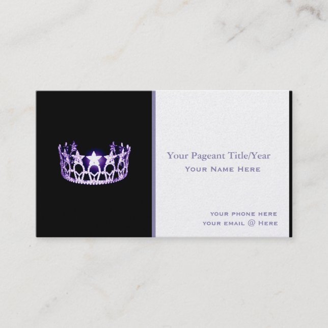 Tarjetas de visita de Personalizado de la corona a (Anverso)