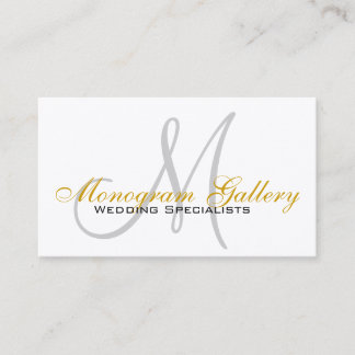 Tarjetas de visita de Personalizado de monograma i