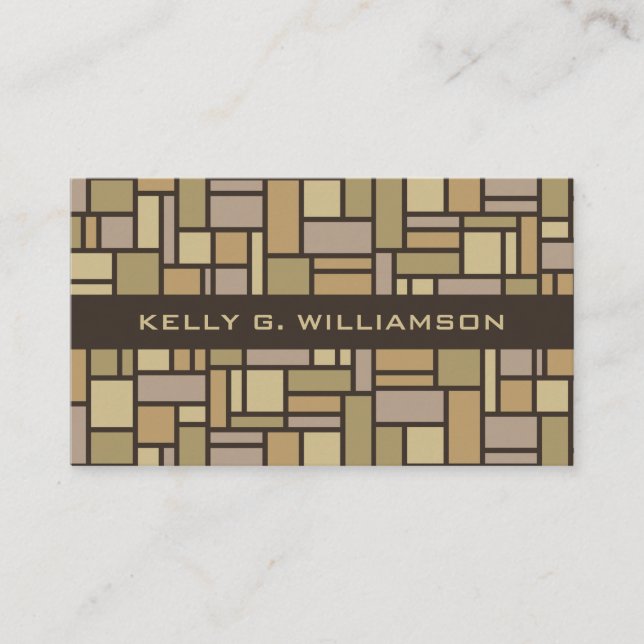 Tarjetas de visita de personalizado de patrones ge (Anverso)