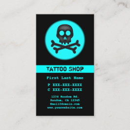 Tarjetas de visita de personalizado de tatuajes de