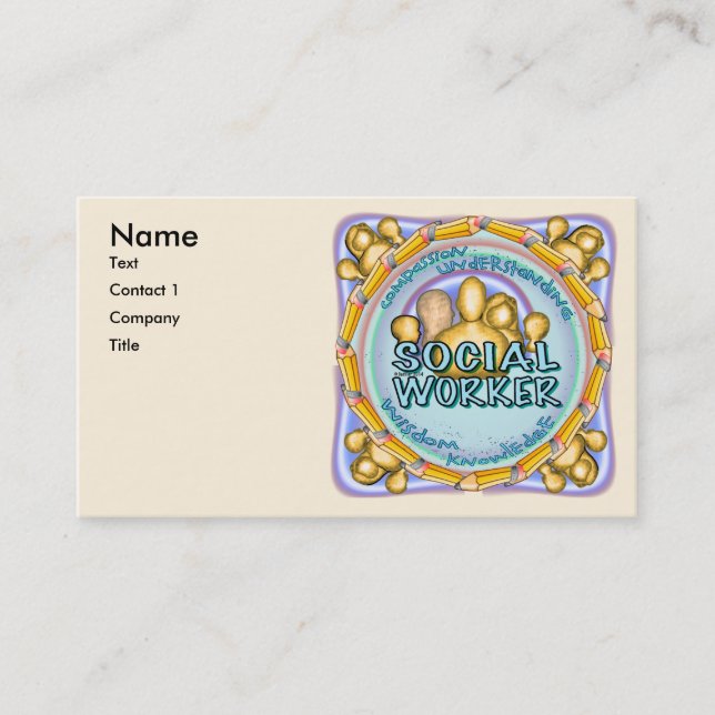 Tarjetas de visita de personalizado de trabajadore (Anverso)