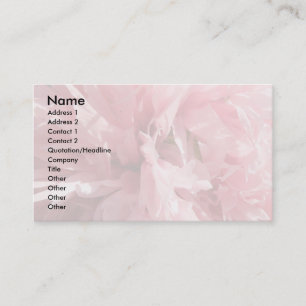 Tarjetas de visita de Personalizado rosa bonito